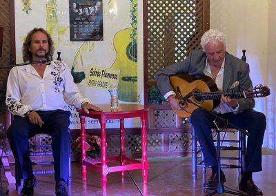 El Polaco y Paco Cortés en el escenario