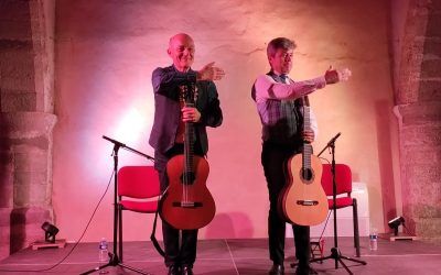 Pedro Sierra y Arnaud Dumond con guitarras de Alberto Pantoja